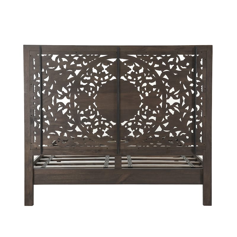 Haveli Solid Mango Wood King Bed