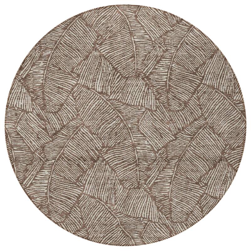 HomeRoots Floral Transitional Rectangle Outdoor Rug