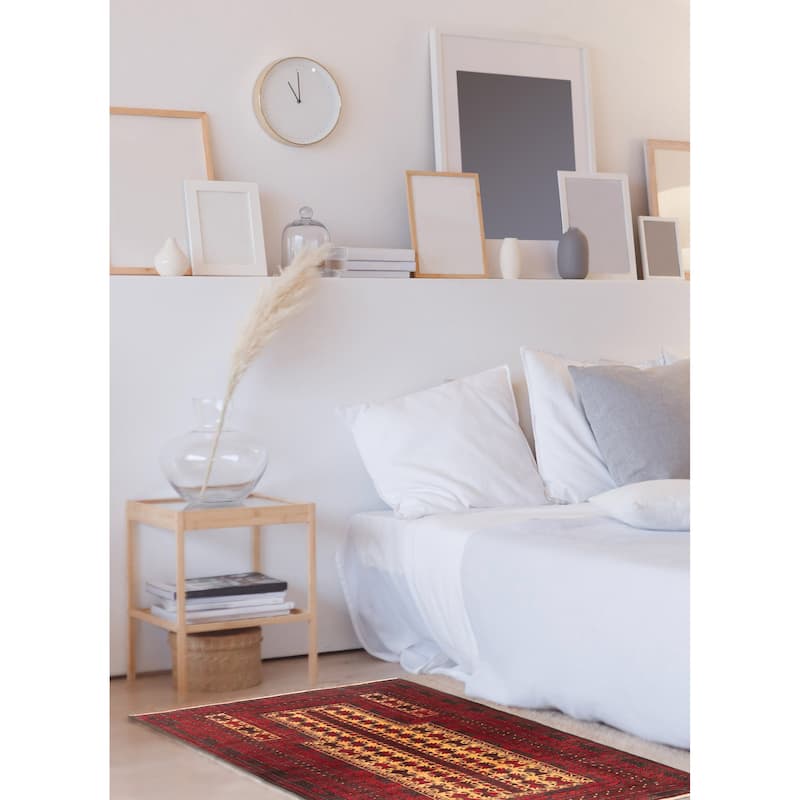 ECARPETGALLERY Hand-knotted Teimani Beige Wool Rug - 2'9 x 4'4