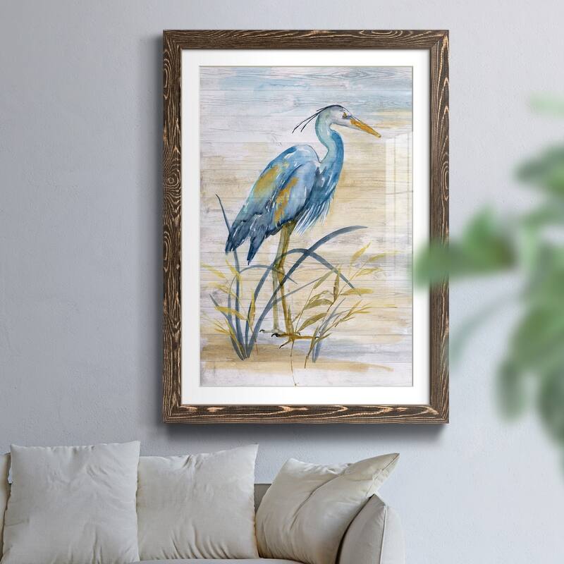 Blue Heron I-Premium Framed Print - Ready to Hang