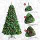 preview thumbnail 13 of 35, Costway 6ft/7ft/8ft Pre-lit Hinged Artificial Christmas Tree with Pine