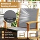preview thumbnail 7 of 8, Costway 9 PCS Acacia Wood Outdoor Dining Set for 6-8 with 1.97" - See Details