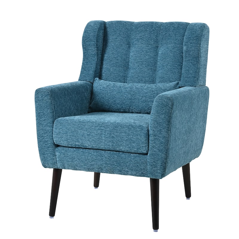 Modern Accent Chair,Chenille Arm Chairs for Living Room,Comfy Soft Padded Lounge Chair in Small Space, Bedroom