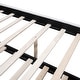preview thumbnail 28 of 30, Twin Size Upholstered Platform Bed with Wood Supporting Feet and Twin Size Trundle For Bedroom