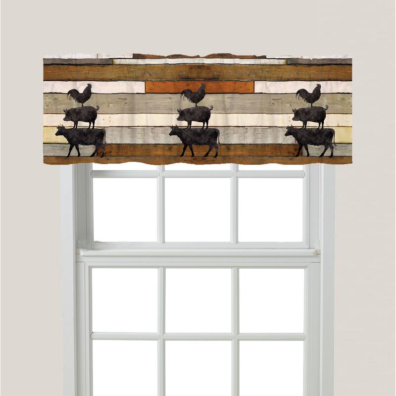 Laural Home Animals at the Farm Window Valance - 60" x 18"