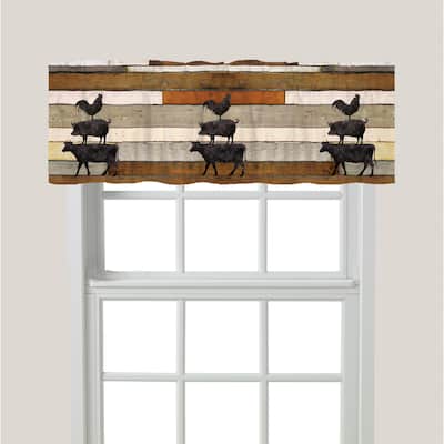 Laural Home Animals at the Farm Window Valance - 60" x 18"