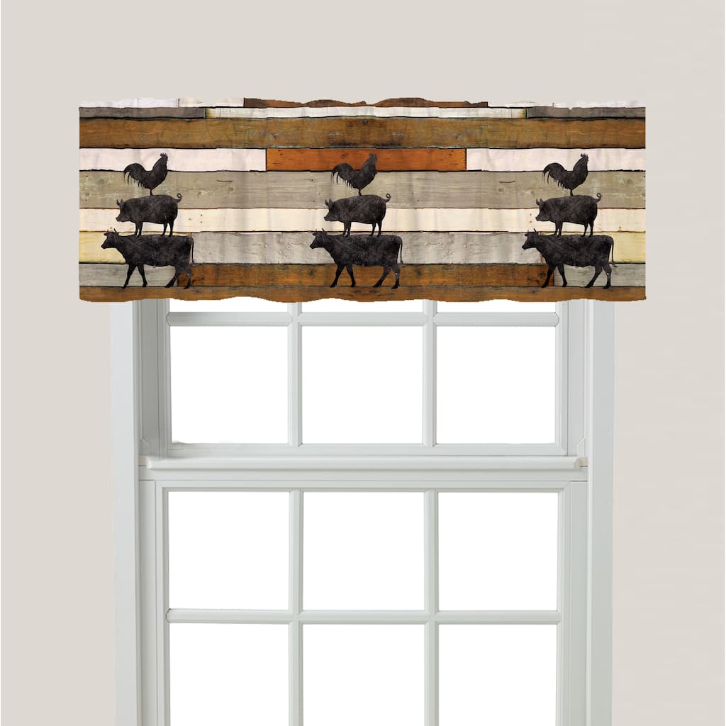Laural Home Animals at the Farm Window Valance - 60" x 18"