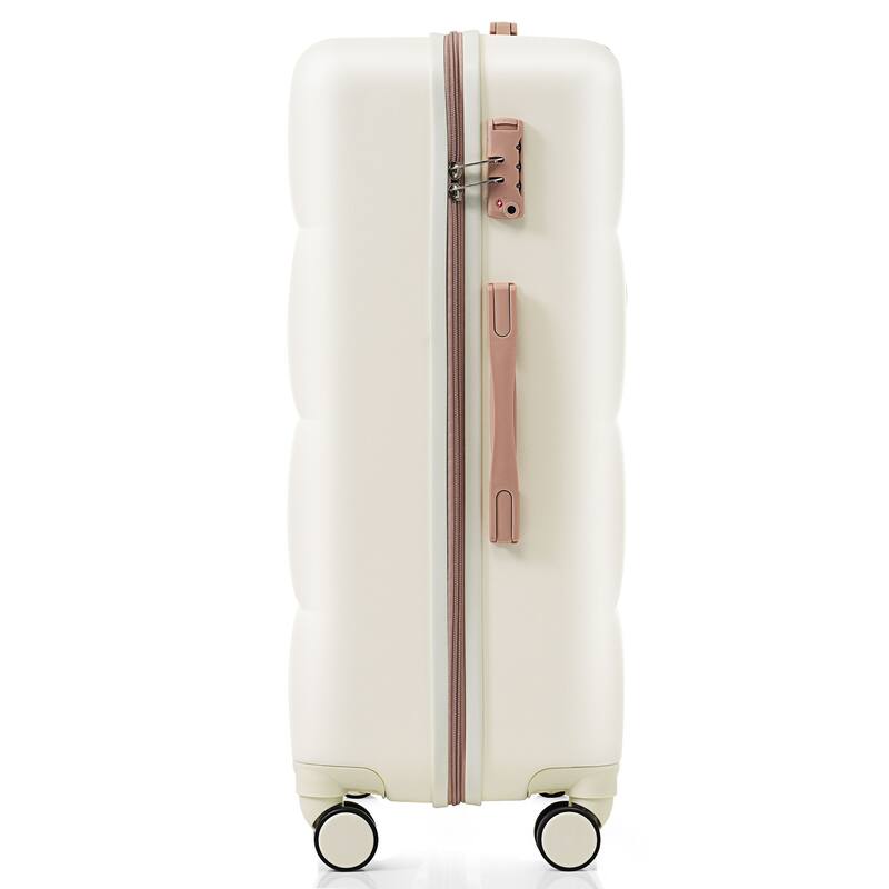 Luggage Set of Three, ABS Hard Shell Luggage with Spinner Wheels.