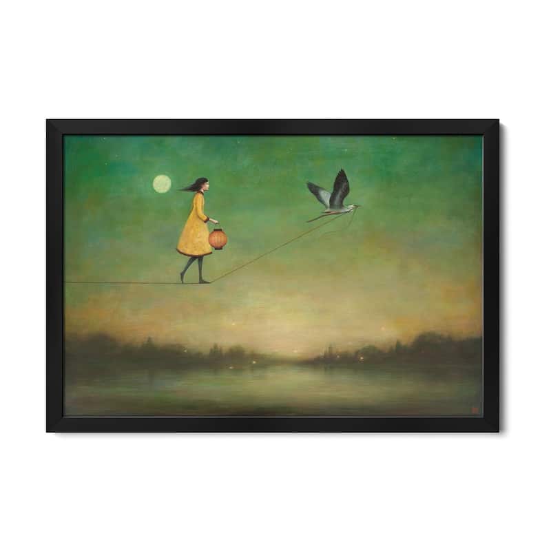 Blue Moon Expedition Premium Framed Poster by Duy Huynh - Black - 24x16x1