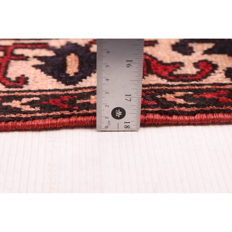 ECARPETGALLERY Hand-knotted Andelz Red Wool Rug - 3'1 x 10'1