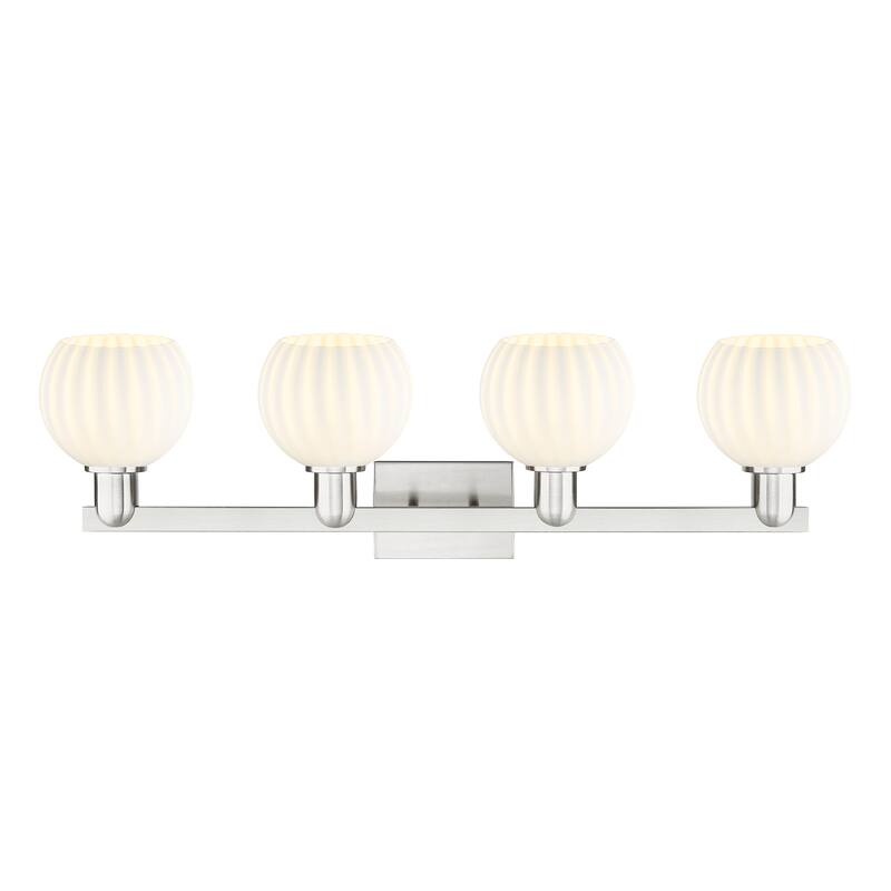 Innovations Lighting Endless Possibilities Arcadia - White Venetian - 4 Light 33" Bath Vanity Light