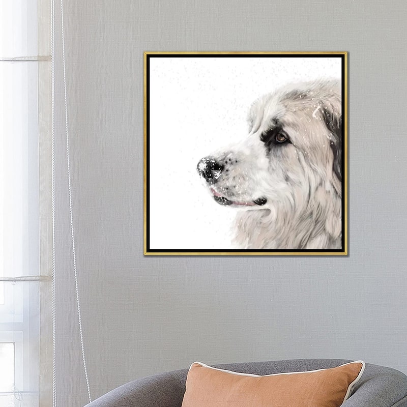 iCanvas "Great Pyrenees" by Vicki Newton Framed