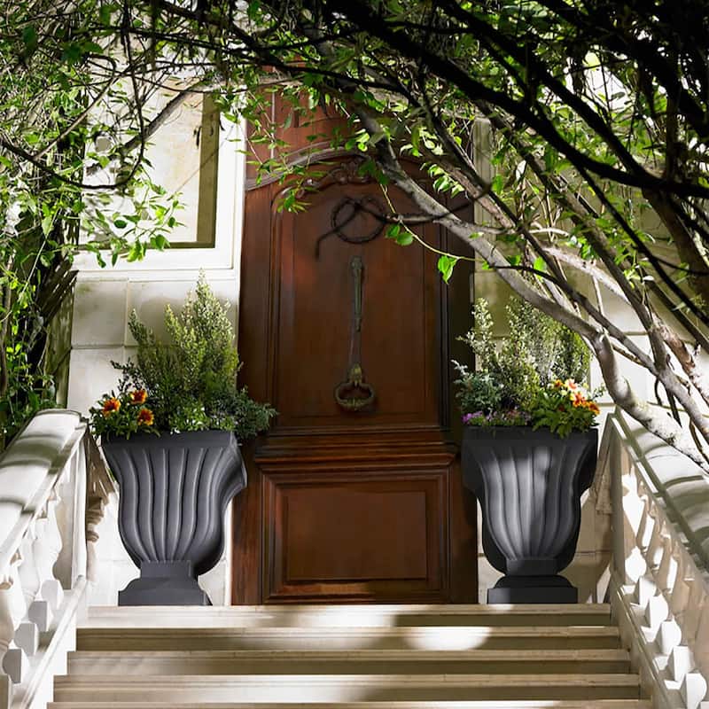 Leyla Double Walled Indoor Outdoor Large Urn Planter