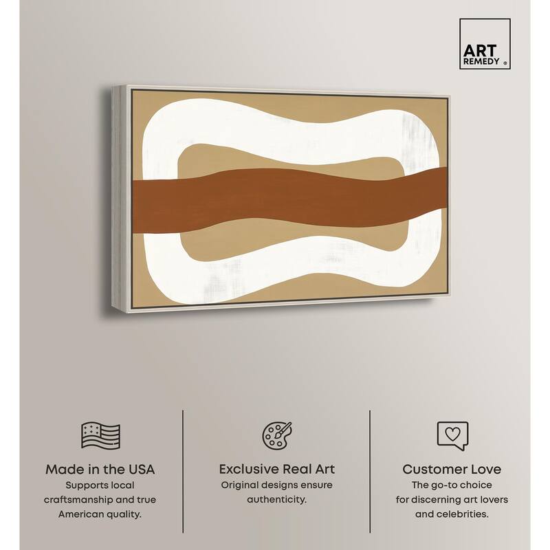 Minimal Wavy I Canvas by Art Remedy
