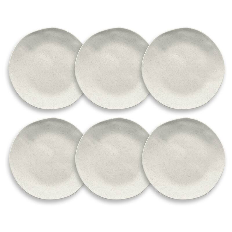 Abode Homewares by TarHong Organic Wheat PP Salad Plate, 8.5", Set of 6 - Beige