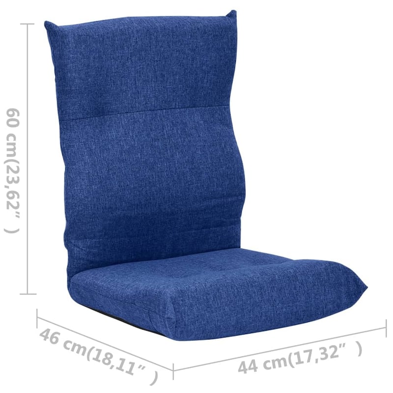 vidaXL Floor Chair Lounge Chair Chaise Lounge Folding Floor Lounger Fabric