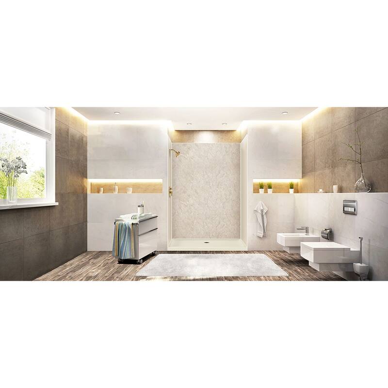 Transolid Expressions 60-in X 32-in X 72-in Glue to Wall Shower Kit - 32" x 60" x 72"