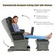 preview thumbnail 11 of 25, Wood Baby Glider and Ottoman Cushion Set with Padded Armrests for Nursing - 29.5" x 26" x 40"