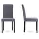 preview thumbnail 3 of 2, Porch & Den Devin Contemporary 5-piece Grey Fabric Upholstered Grid-tufting Dining Set