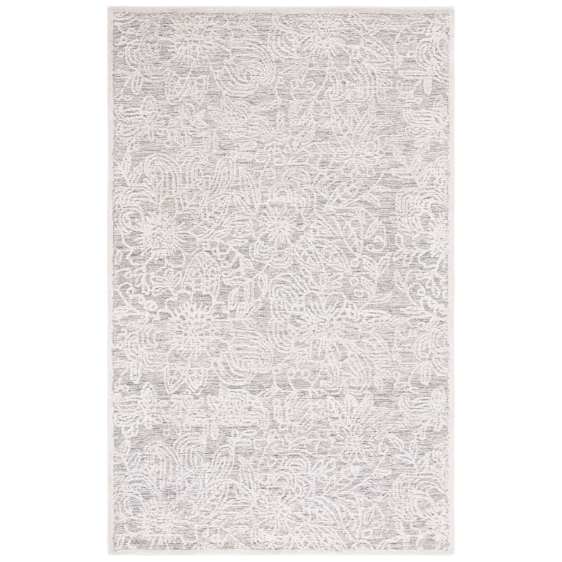 SAFAVIEH Handmade Precious Amya Rug - 4' x 6' - Grey/Ivory