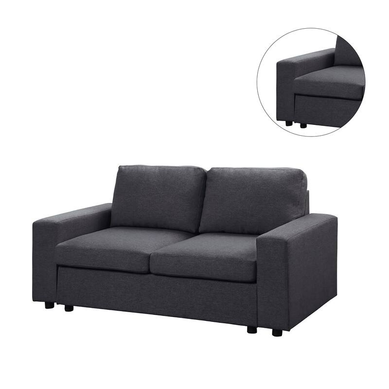 Linen Upholstered Loveseat