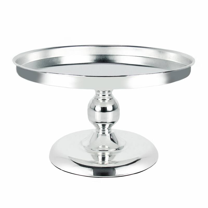 Silver Classic Round Cake Stand Dessert Display