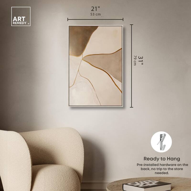 Taupe Terrain II Canvas by Art Remedy
