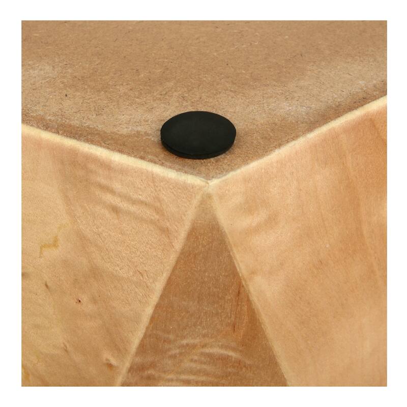 NPD Furniture Malva Burl Wood Geometric Side Table