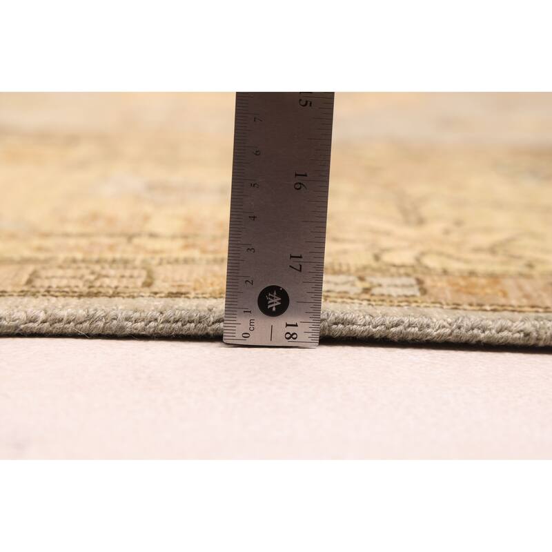 ECARPETGALLERY Hand-knotted Peshawar Oushak Grey Wool Rug - 8'0 x 10'9