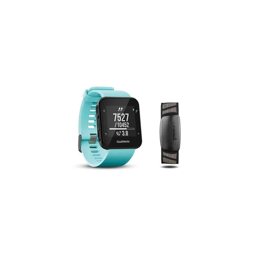 garmin forerunner 35 gps heart rate monitor running watch frost blue