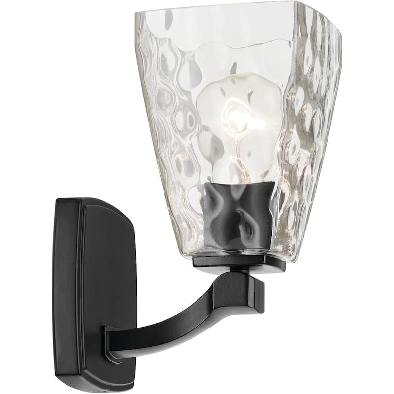 Kichler 55214WTR Marant 10" Tall Bathroom Sconce with Clear Water