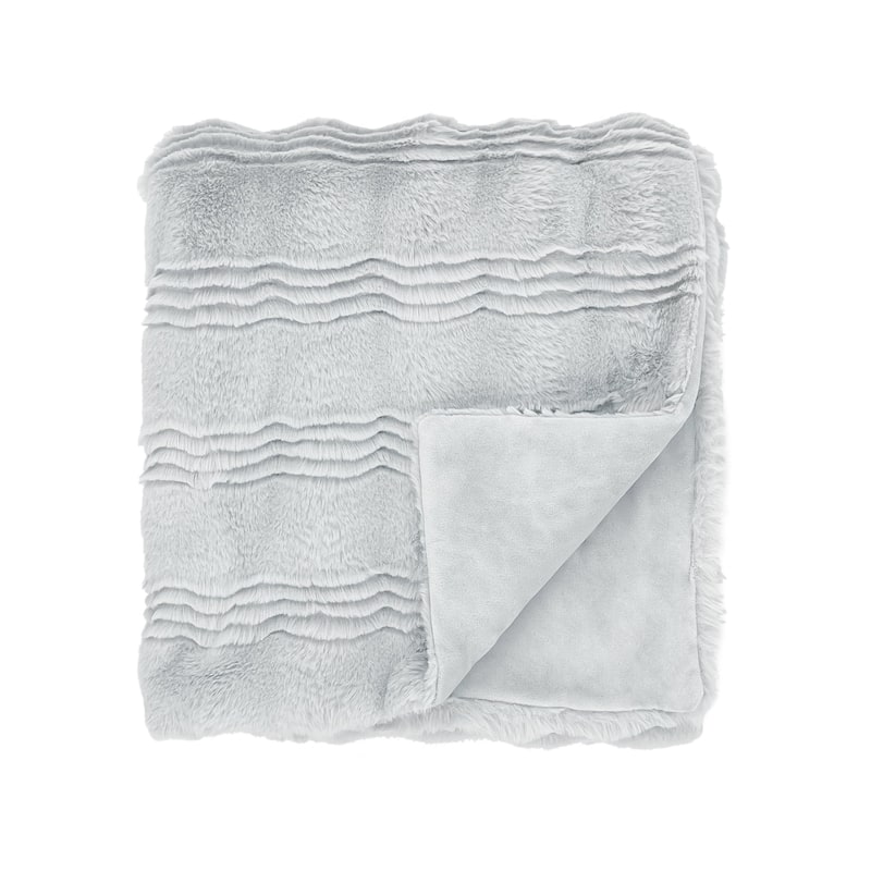 The Mood Ridged FauxFur Throw