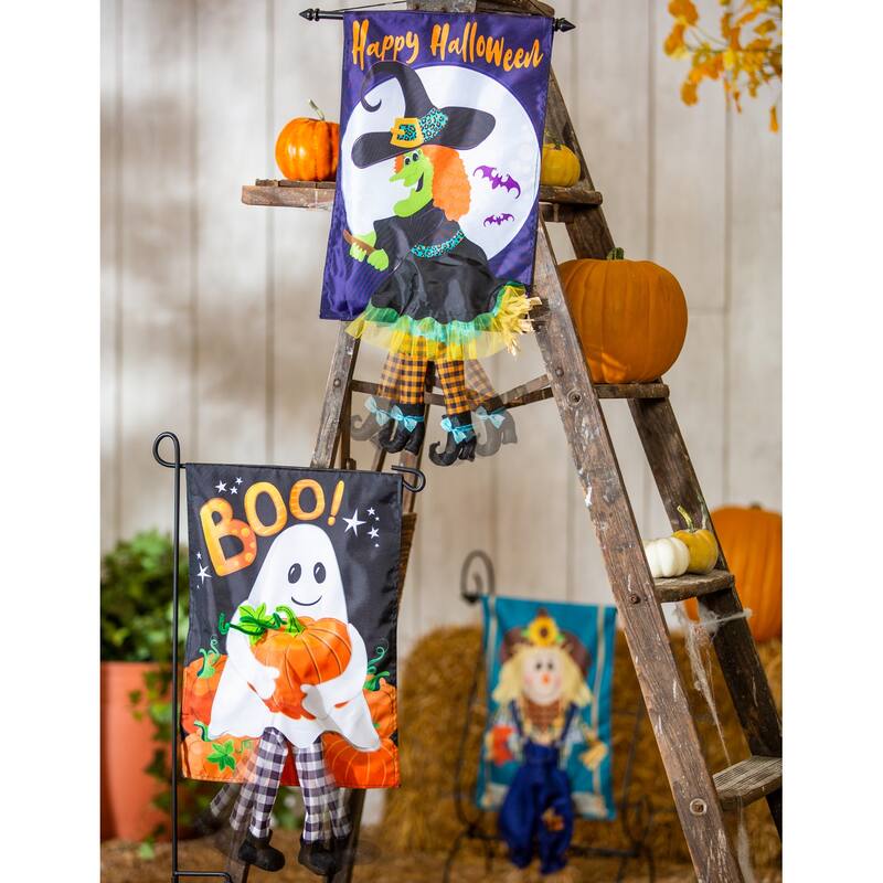 12.5 in. x 18 in. Ghost Garden Kickin Flag