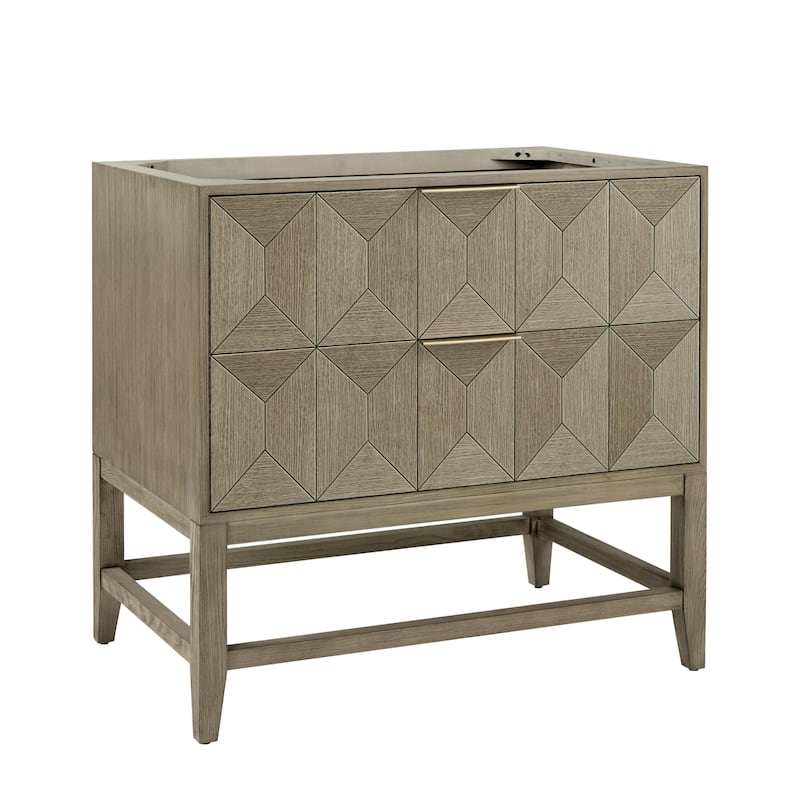 James Martin Vanities Emmeline 36" Single Vanity, Pebble Oak