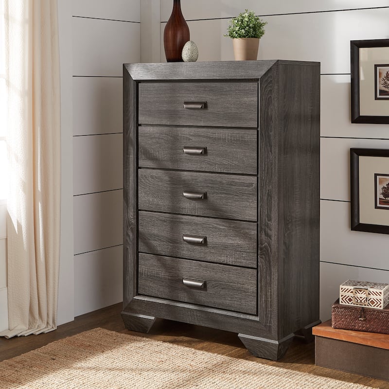 Corbett Grey Wood Panel Dresser or Chest by iNSPIRE Q Classic