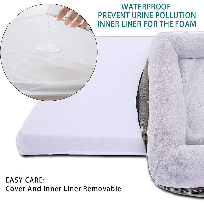 31'' Orthopedic Dog Bed for Medium Size Dogs, Waterproof Dog Bed