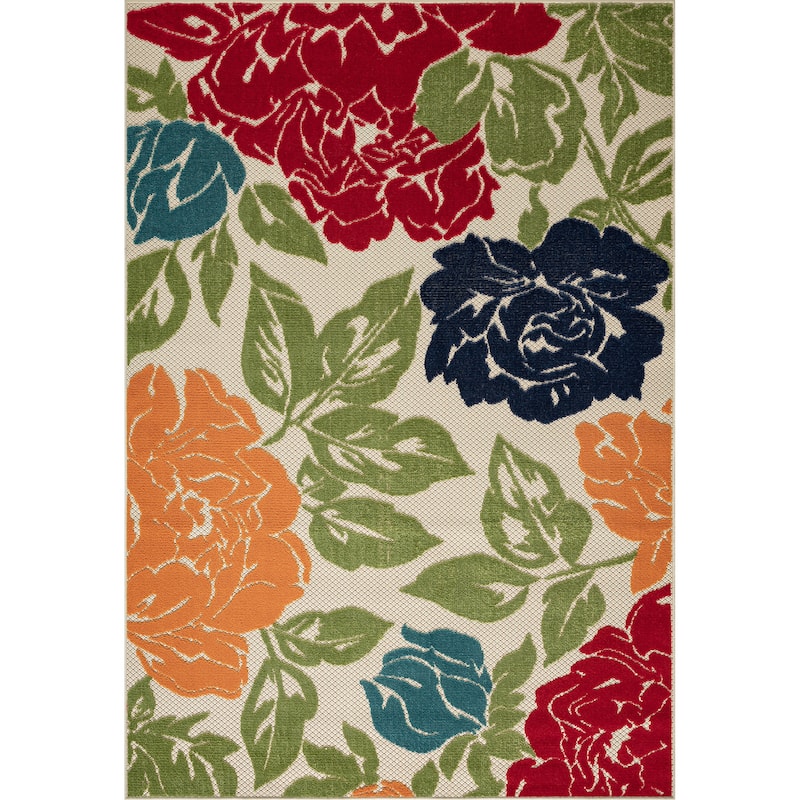 Origin Coastal Floral Indoor/Outdoor Area Rug