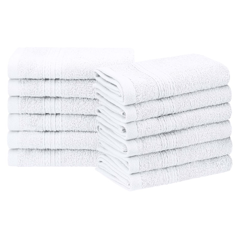 Eco-Friendly Sustainable Cotton Washcloth by Superior (Set of 12)
