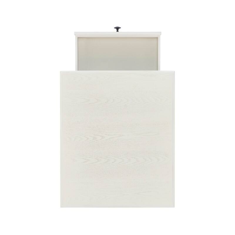 Linon Jowin Classic Wood Side Table with Storage