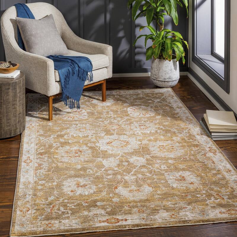 Livabliss Avant Garde Updated Traditional Medallion Area Rug - Olive - 2' 7" x 3' 11"
