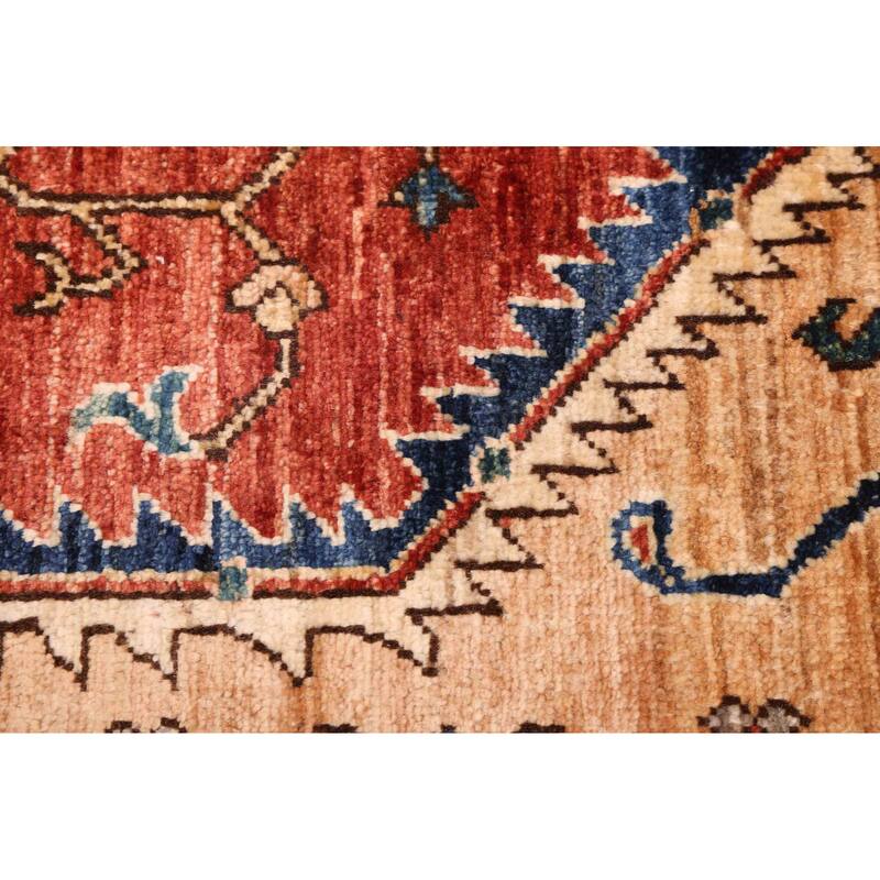ECARPETGALLERY Hand-knotted Aryana Dark Copper Wool Rug - 7'10 x 9'10