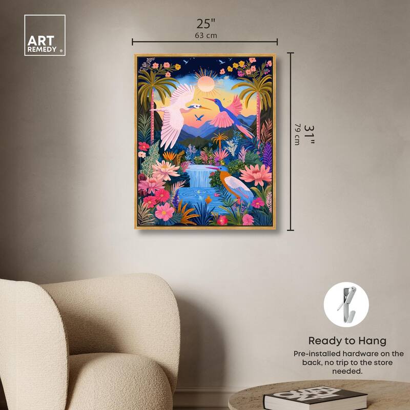 Waterfall Haven Canvas by Art Remedy