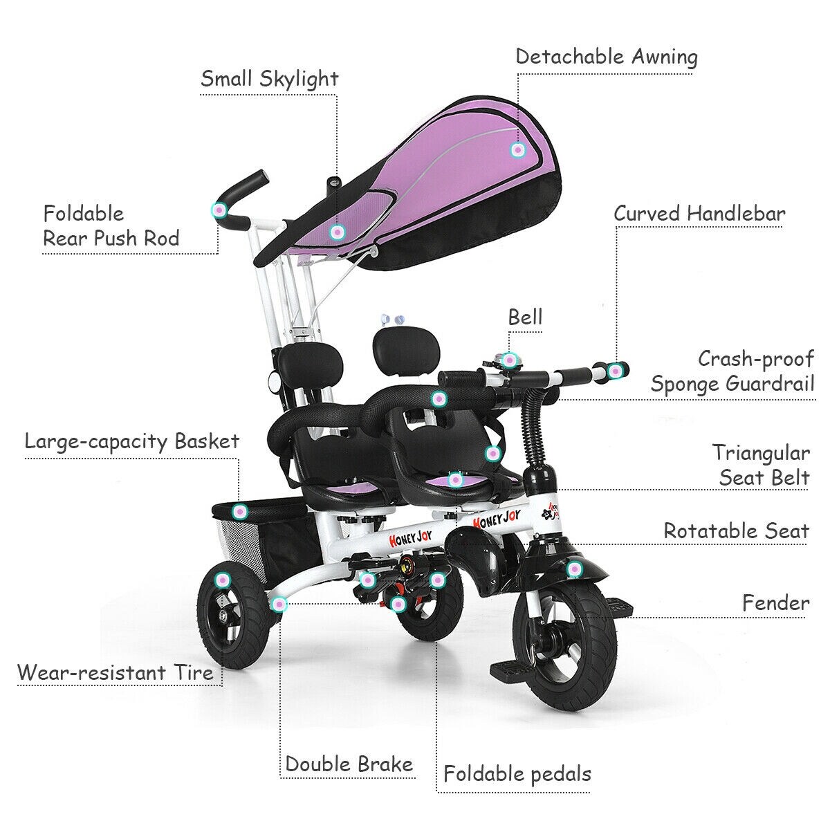 lil rider 2 in 1 stroller tricycle