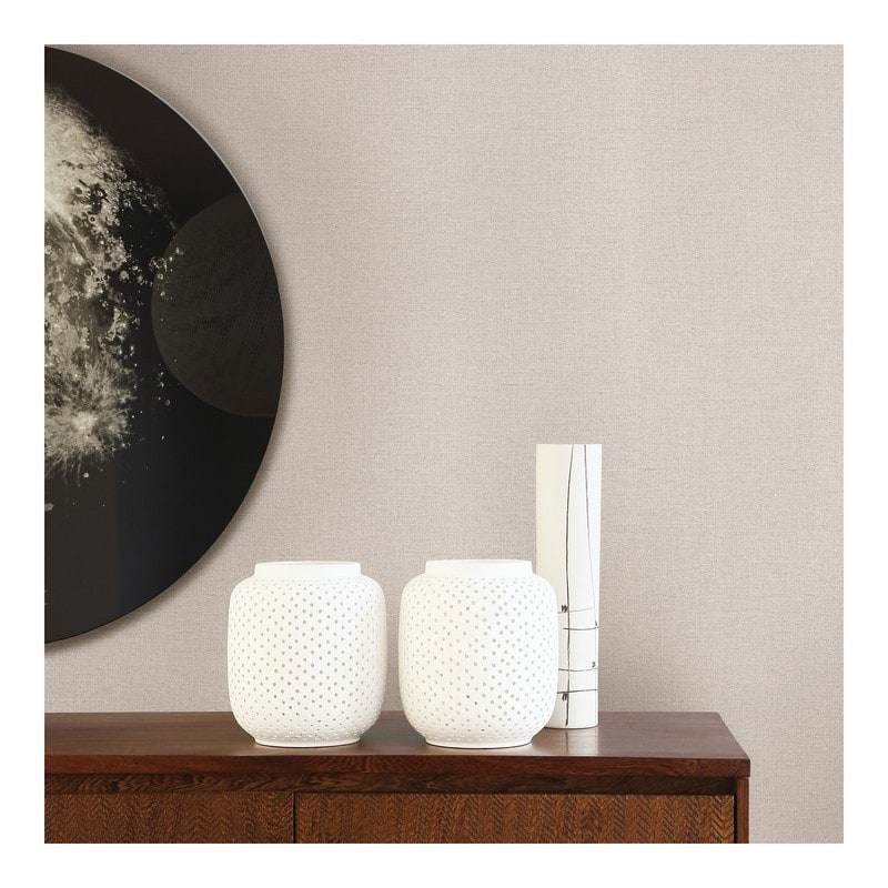 Advantage River Light Grey Linen Texture Wallpaper - 20.5 x 396 x 0.025