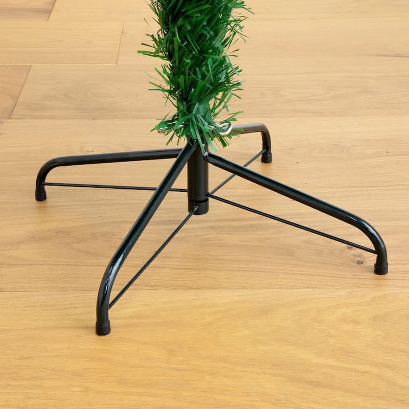 6' Pre-Lit Fiber Optic Artificial Christmas Tree, Warm White LED Lights