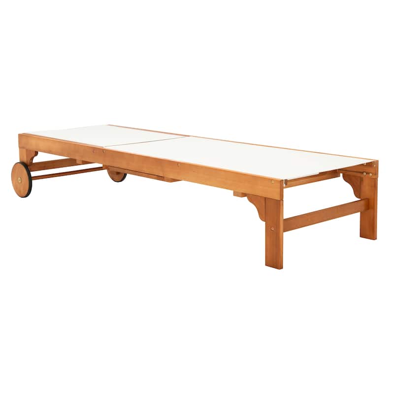 SAFAVIEH Outdoor Liubomira Sunlounger - 25Wx81Dx39H