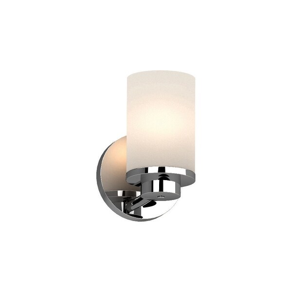 Volume Lighting 1161 Sharyn Single Light 7 Tall Bathroom Volume Lighting 1161 Sharyn Single Light 7 Tall Bathroom Sconce With Frosted Gl Chrome N A Free Shipping Today 25737555