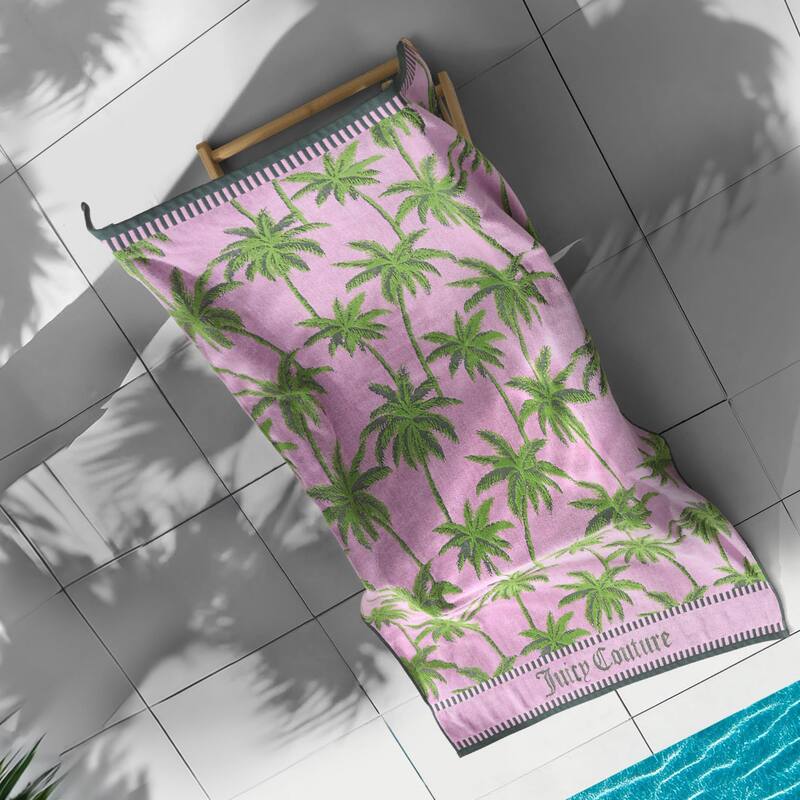 Juicy Couture Beach Towels - 36x72 - Pink/Green