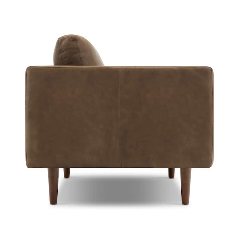 Poly & Bark Napa 72" Apartment Sofa - Full Grain Genuine Italian Leather