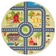 preview thumbnail 30 of 36, SAFAVIEH Kids Playhouse Machine Washable Slip Resistant Fazlie Neighborhood Rug 5' Round - Light Green/Dark Grey